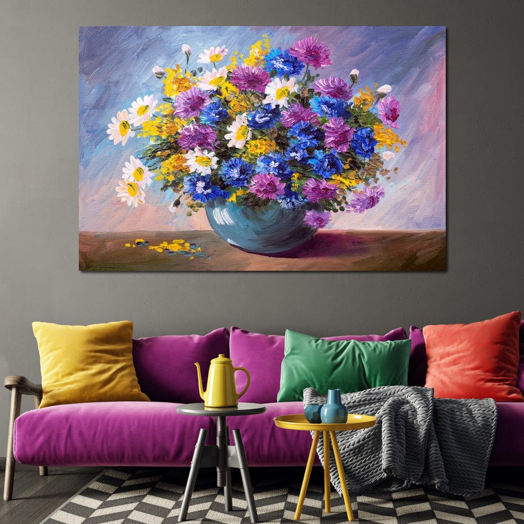 Bouquet of Wildflowers Canvas Wall Art