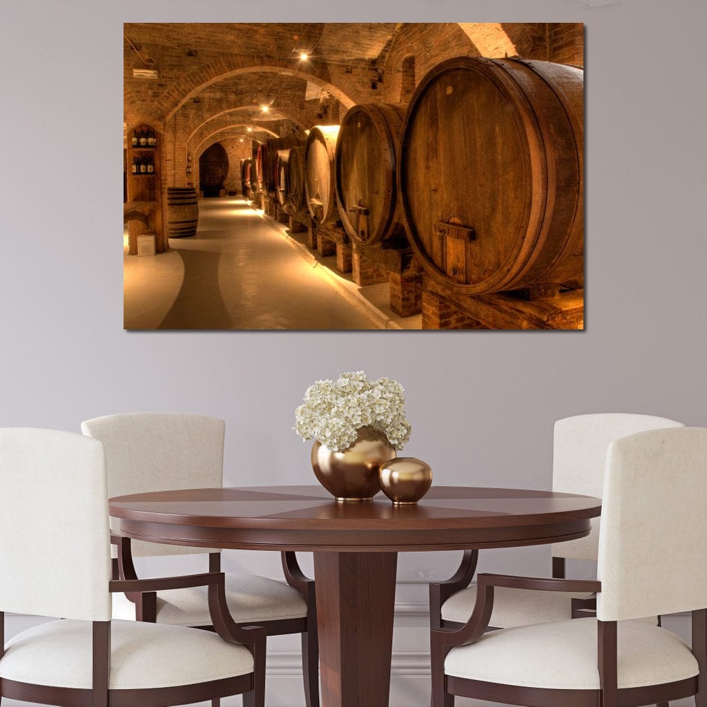 Wine Cellar in the Abbey Canvas Wall Art