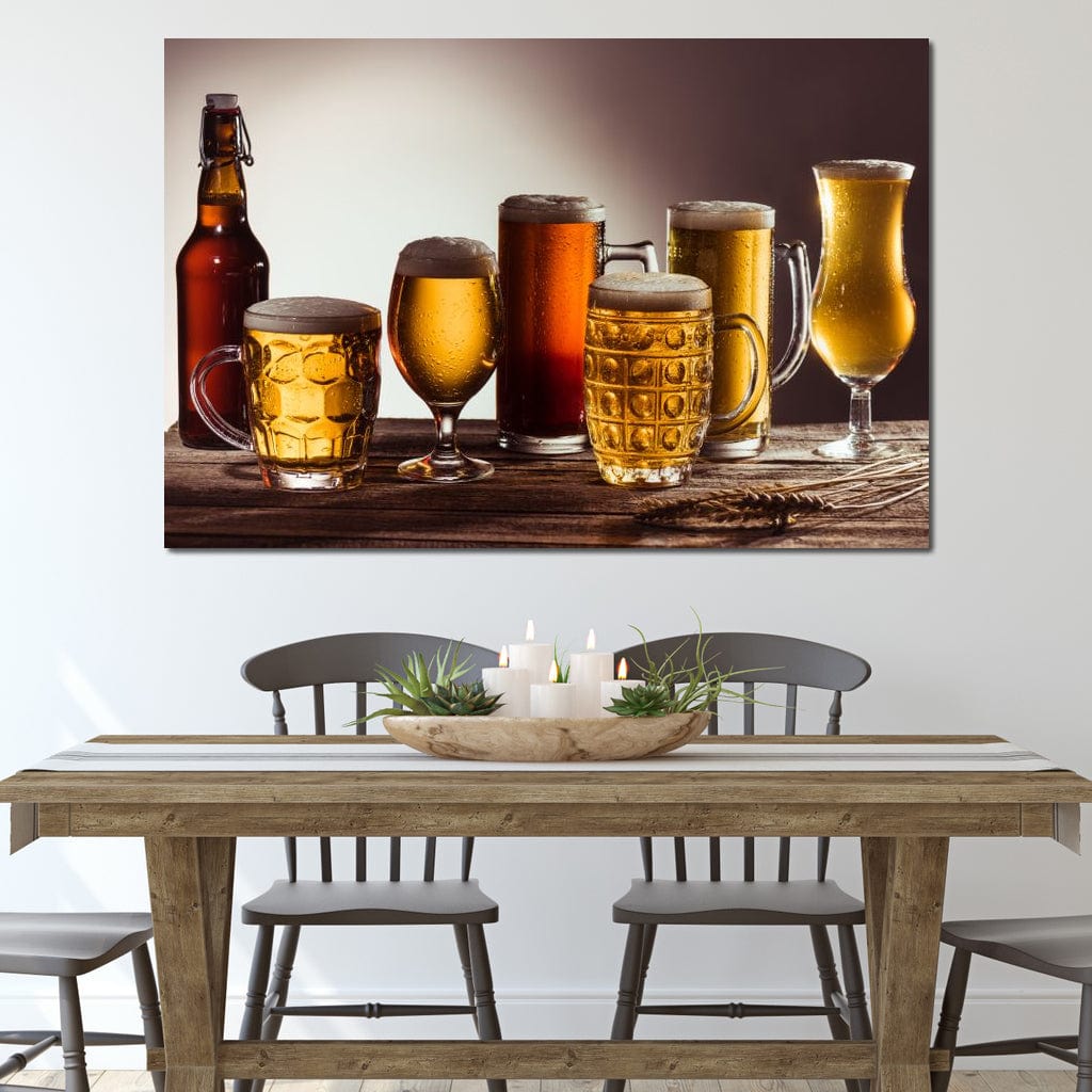 Beer Types Canvas Wall Art