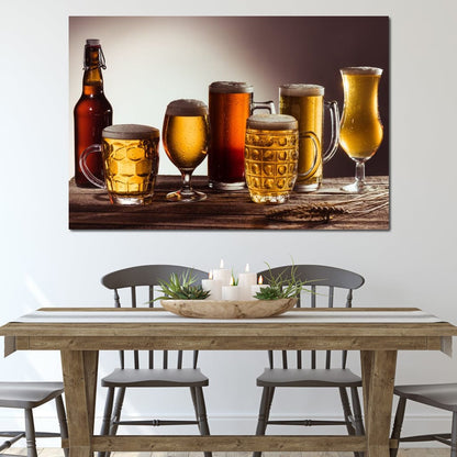 Beer Types Canvas Wall Art