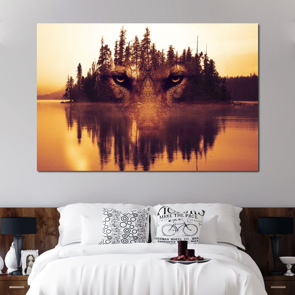 Lurking in the Woods Canvas Wall Art