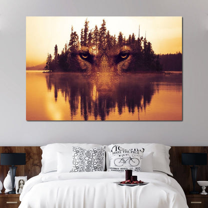 Lurking in the Woods Canvas Wall Art