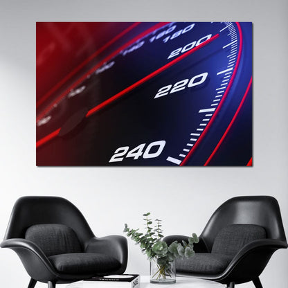 Speedometer Canvas Wall Art