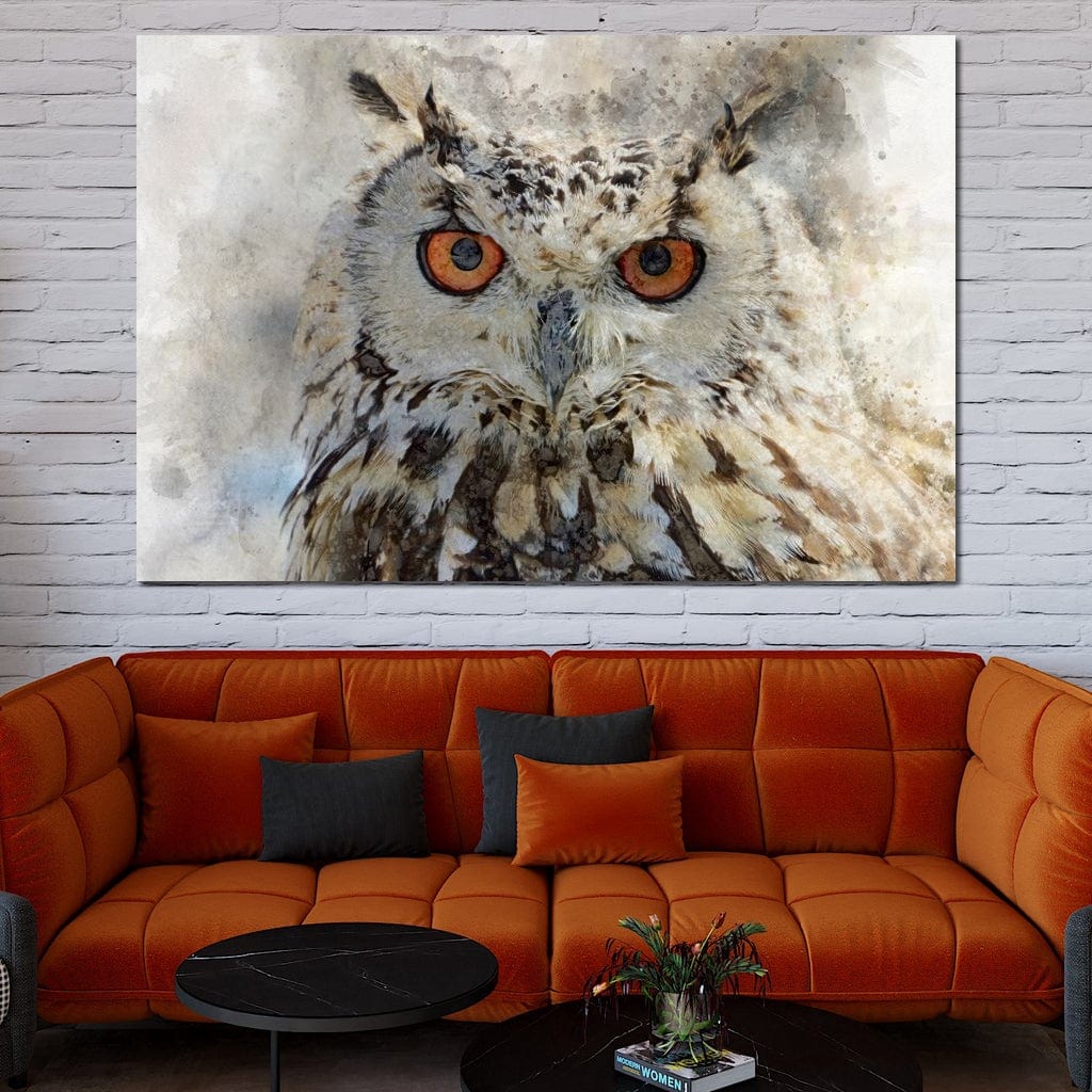 Eurasian Owl Canvas Wall Art
