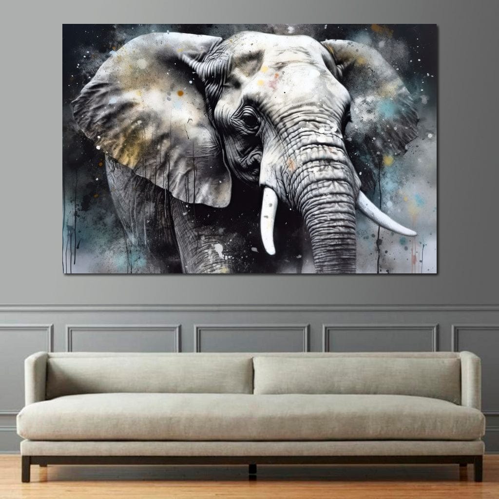 Urban Jungle: Elephant Canvas Wall Art