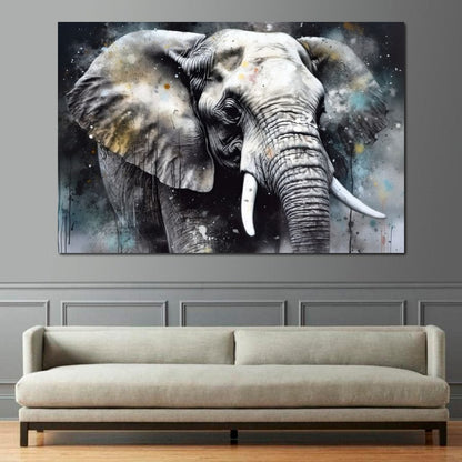 Urban Jungle: Elephant Canvas Wall Art