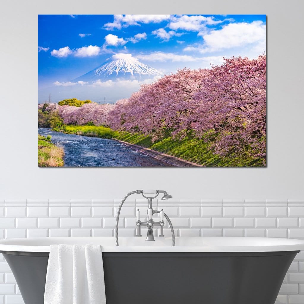 Cherry Blossoms in Japan Canvas Wall Art