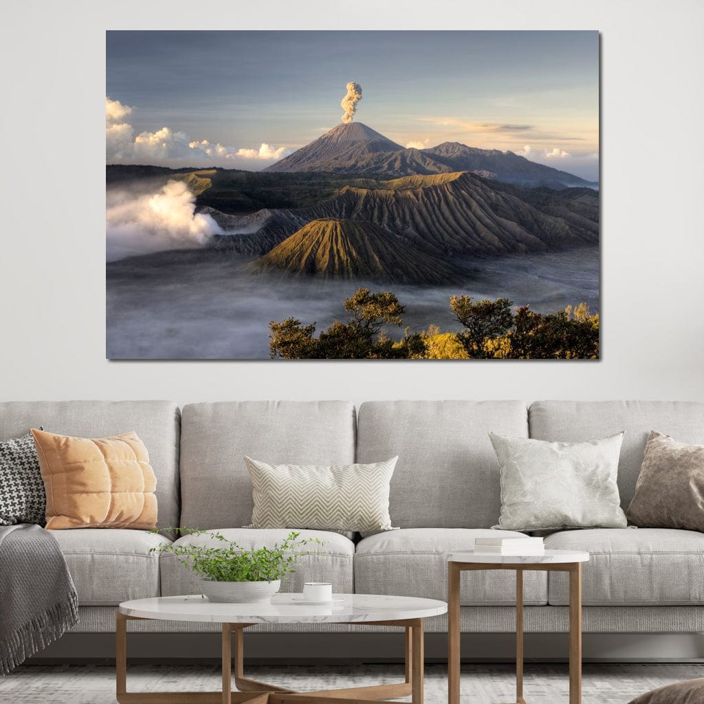Bromo Volcano Canvas Wall Art
