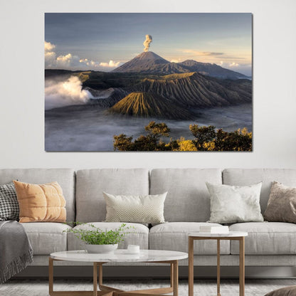 Bromo Volcano Canvas Wall Art