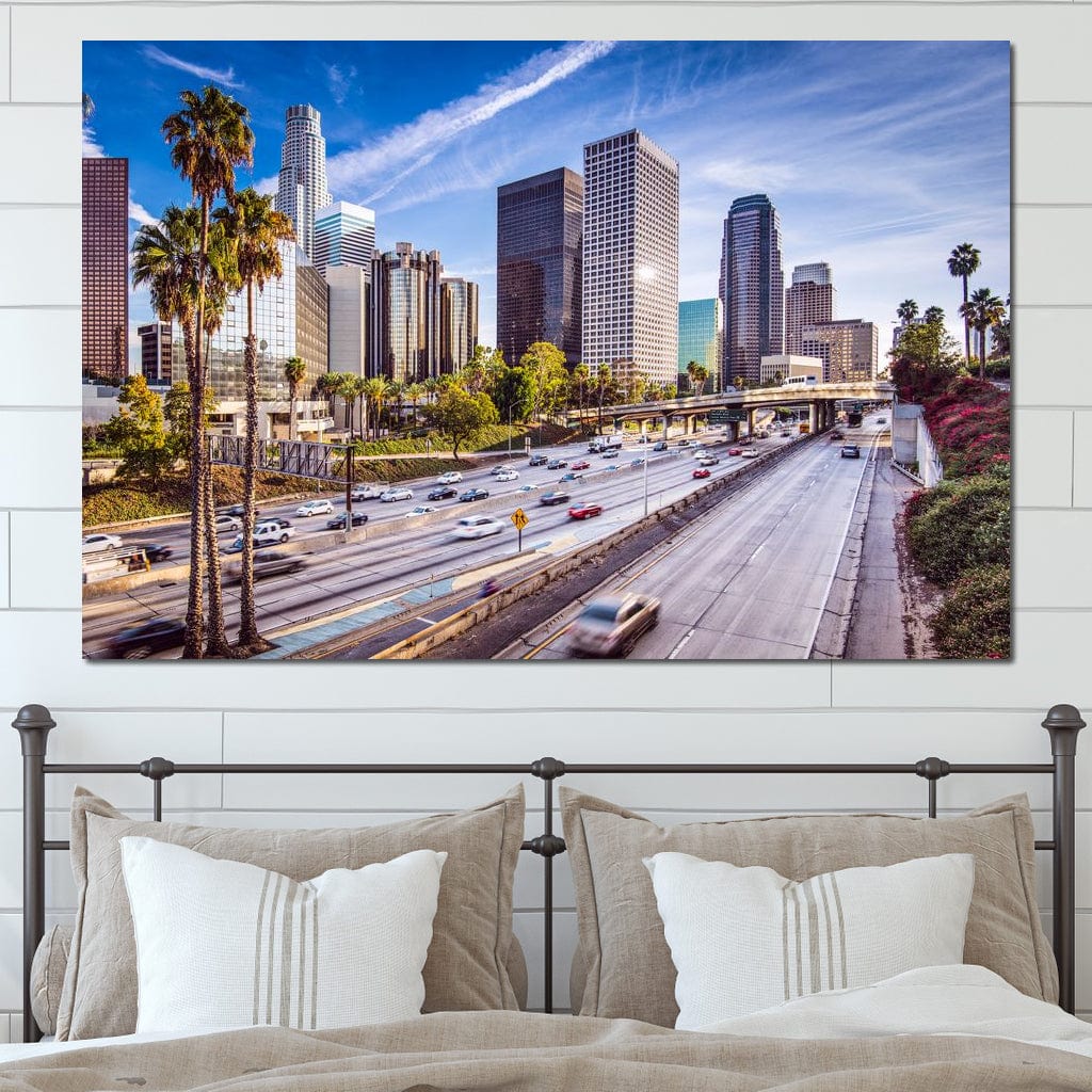 Los Angeles Skyline Canvas Wall Art