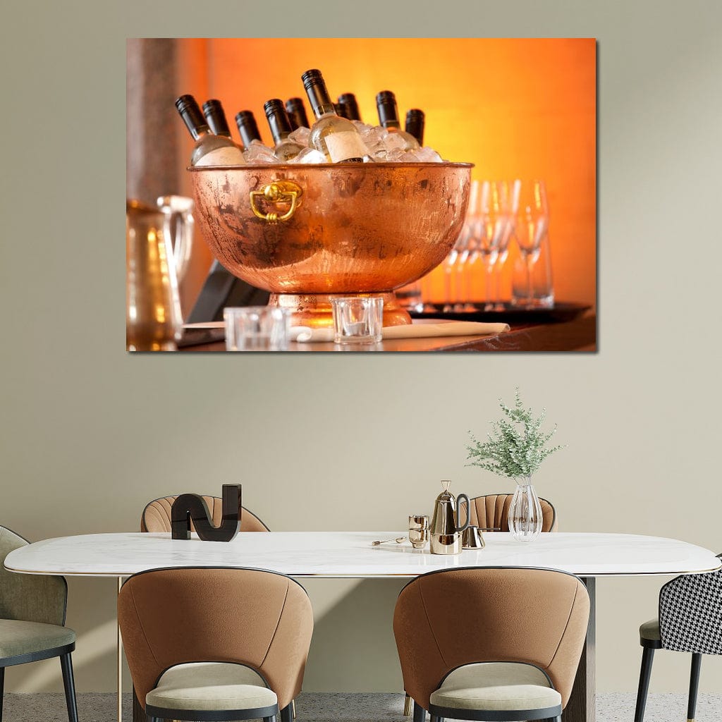 Chilled Wine Canvas Wall Art