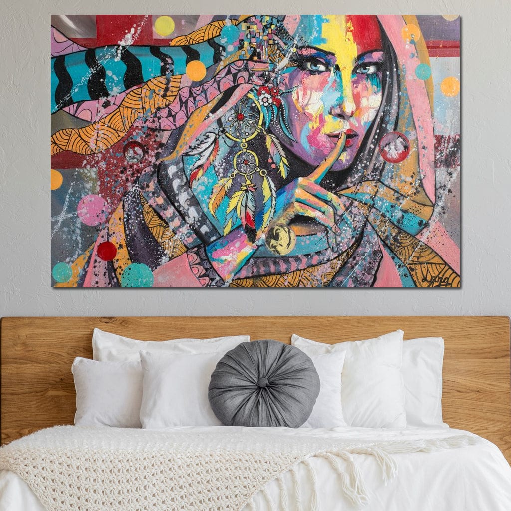 Mary Portrait Canvas Wall Art