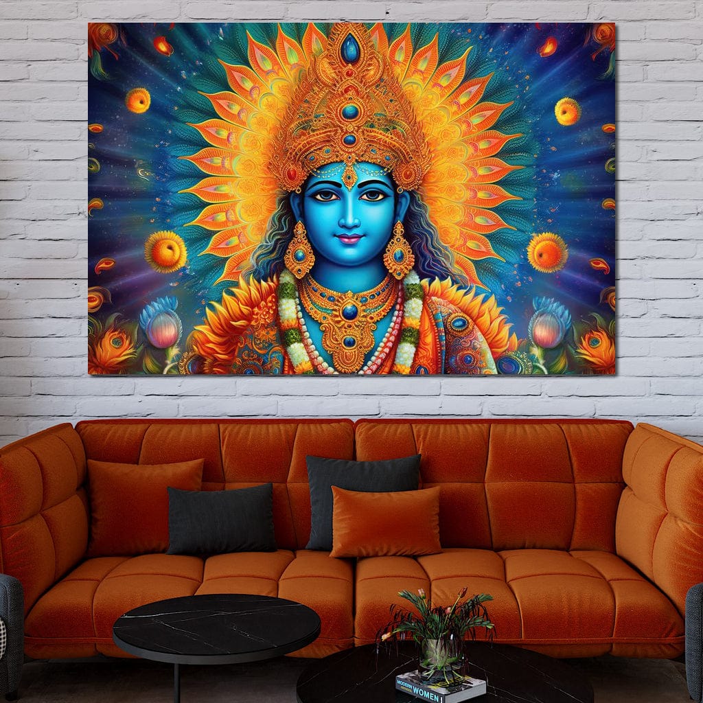 Vishnu's Aura Canvas Wall Art