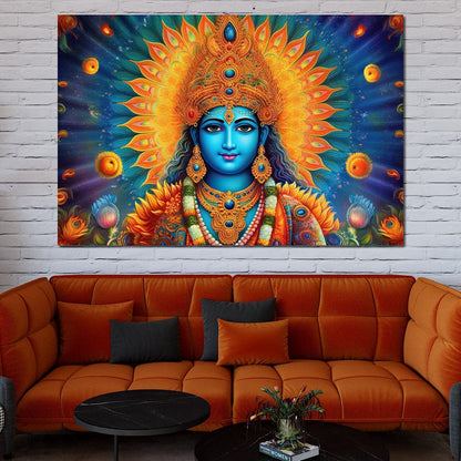 Vishnu's Aura Canvas Wall Art