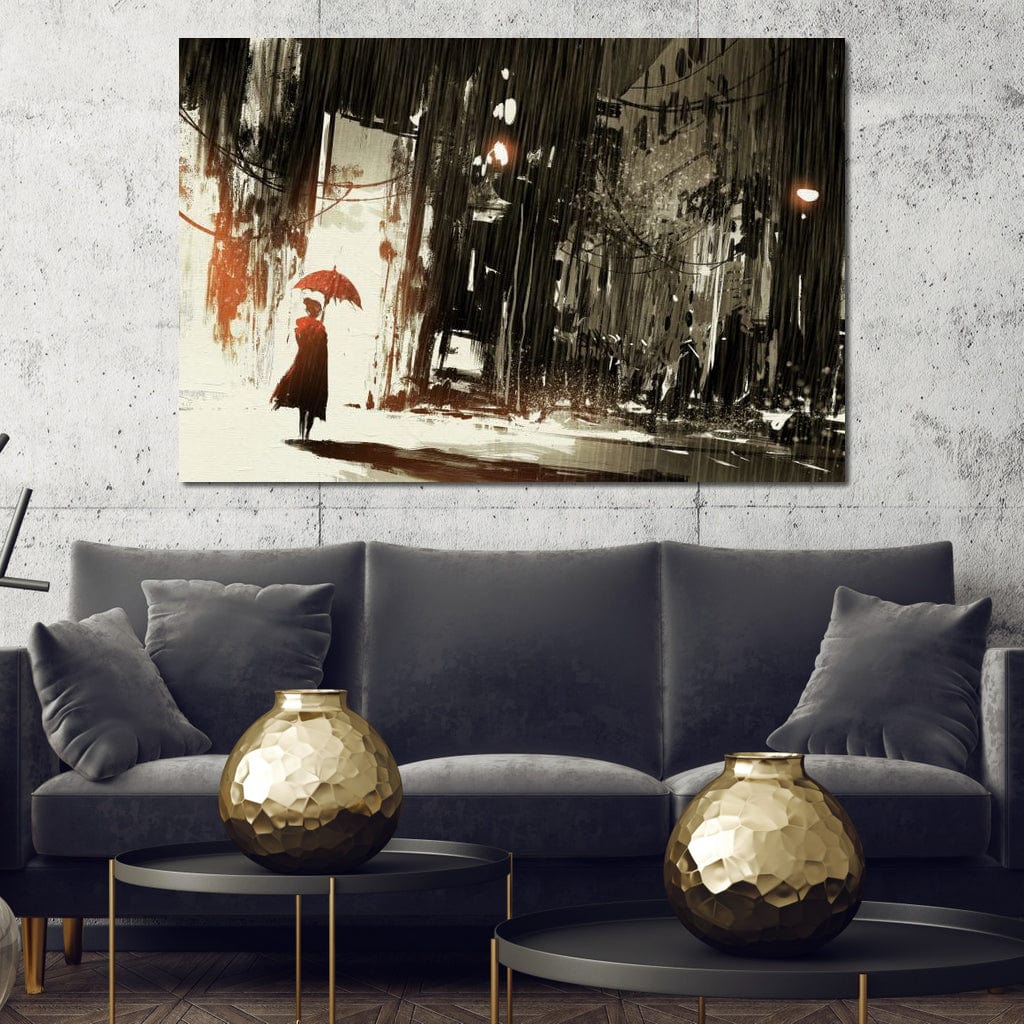 Halelis Rainy Day Canvas Wall Art