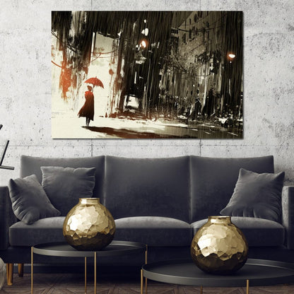 Halelis Rainy Day Canvas Wall Art