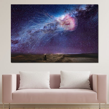 Cosmic Jellyfish Galaxy - KitConcepts Canvas Wall Art