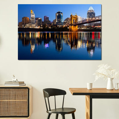 Cincinnati Skyline Canvas Wall Art