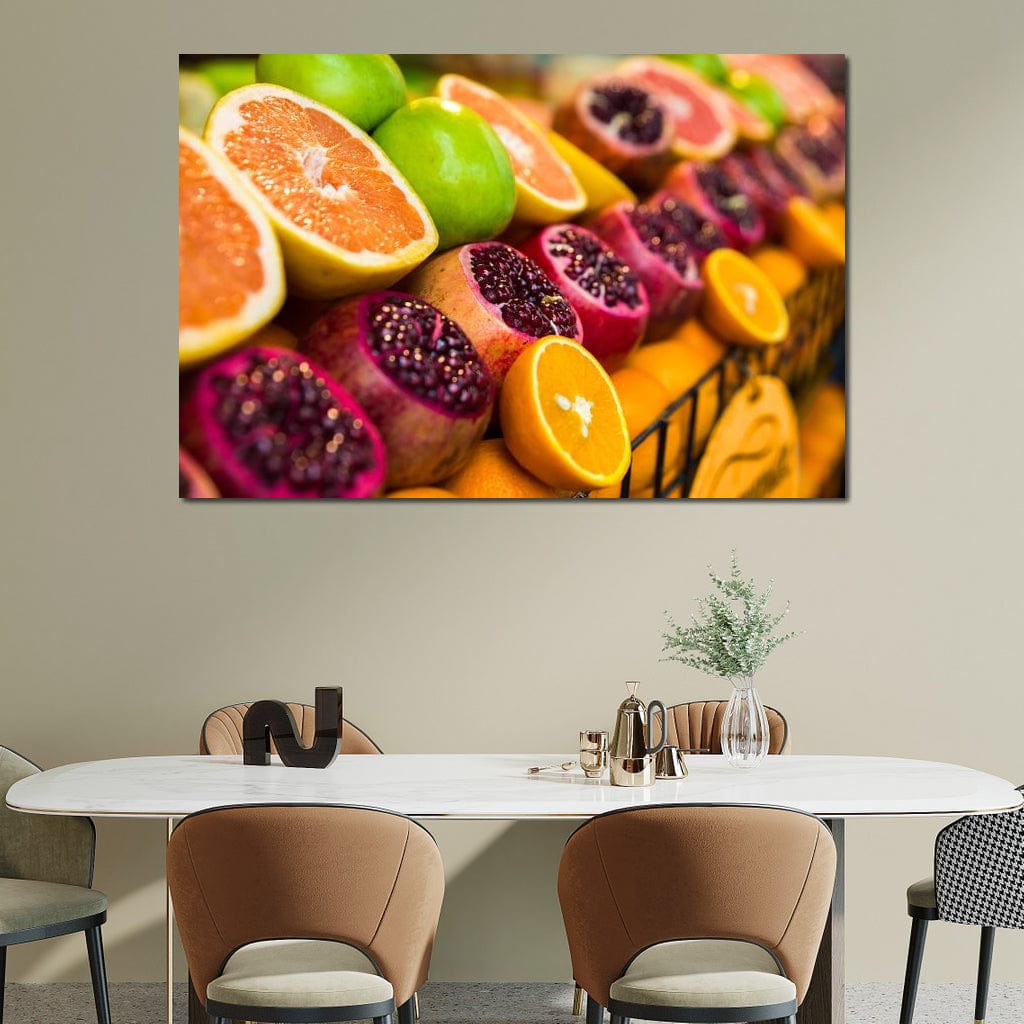Istanbul Fruit Market Canvas Wall Art