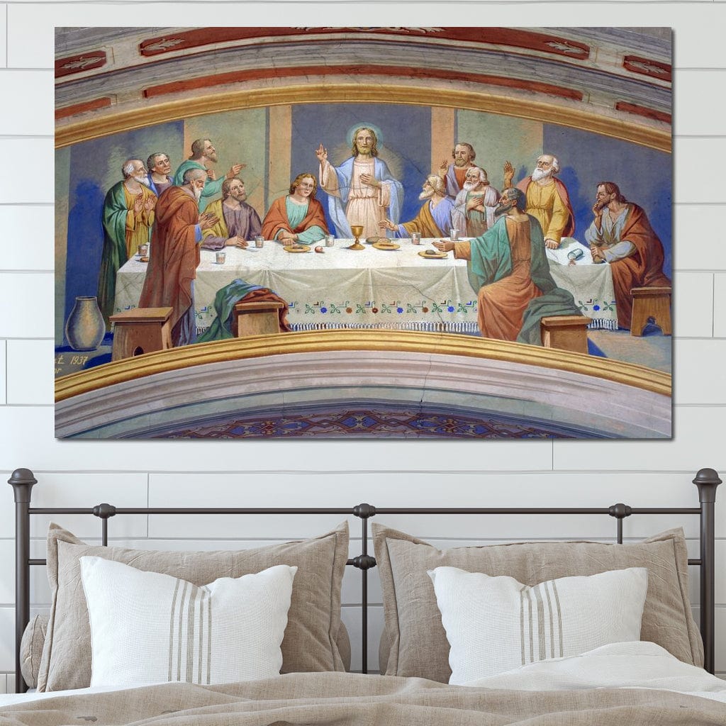 Last Supper Fresco Canvas Wall Art