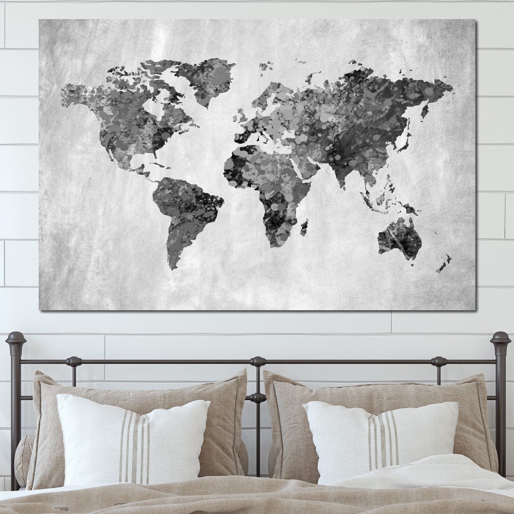 World Map 9 - Mateo Canvas Wall Art