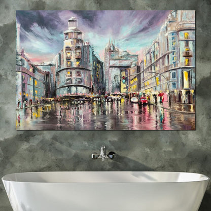 Avenue de Paris Canvas Wall Art