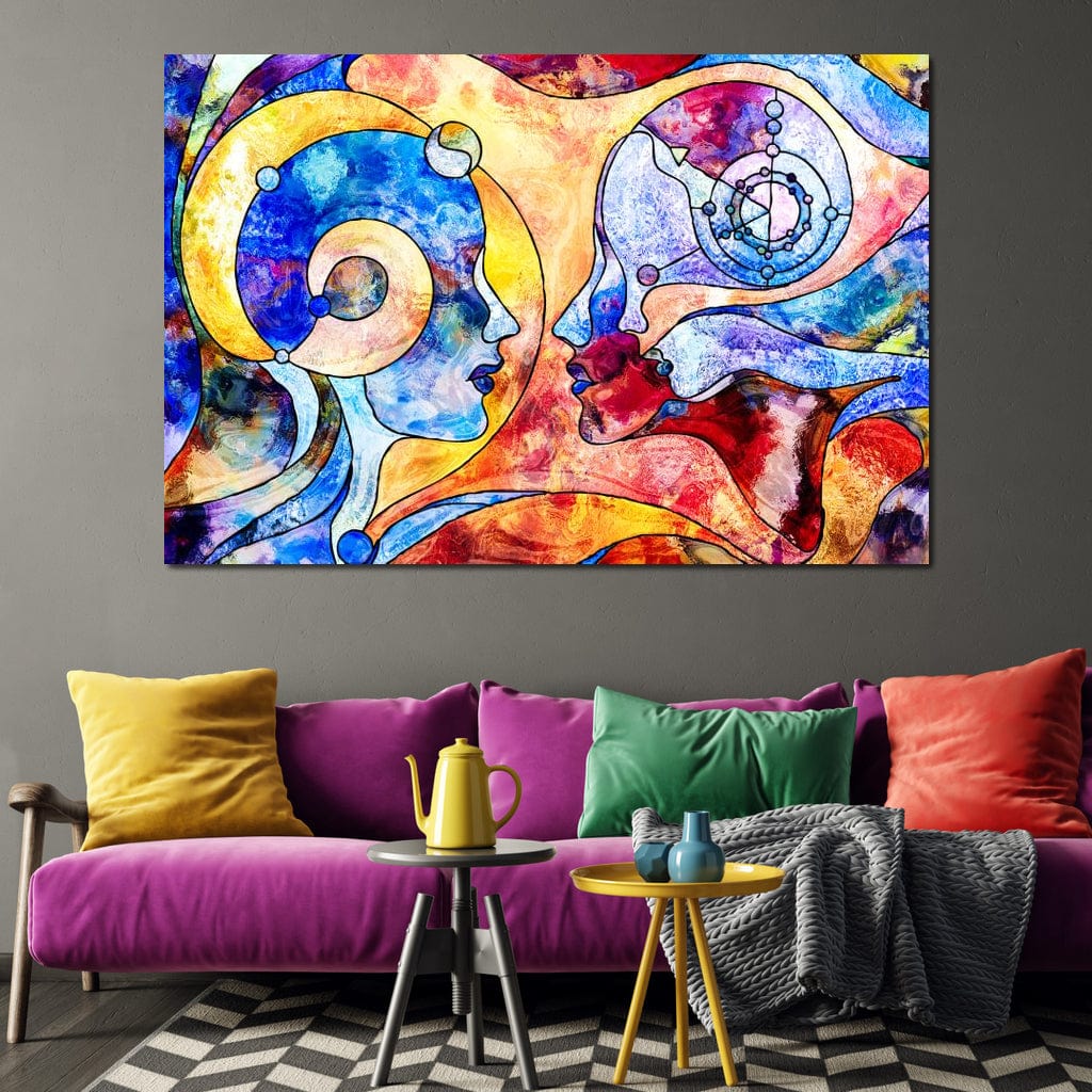 Face to Face Canvas Wall Art
