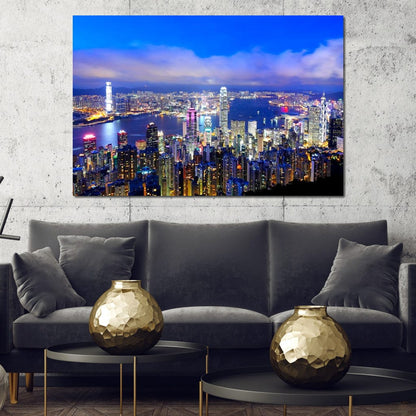 Hong Kong Skyline Canvas Wall Art