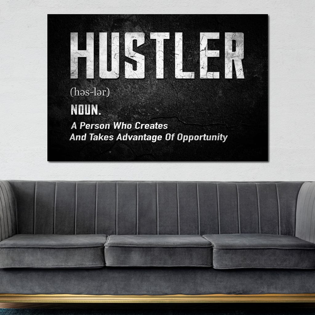 Hustle Canvas Wall Art