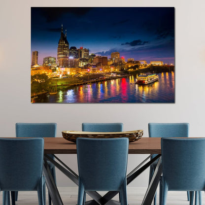 Nashville Skyline Canvas Wall Art