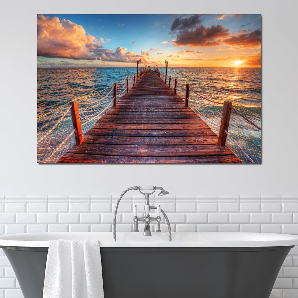 West Coast Sunset Canvas Wall Art
