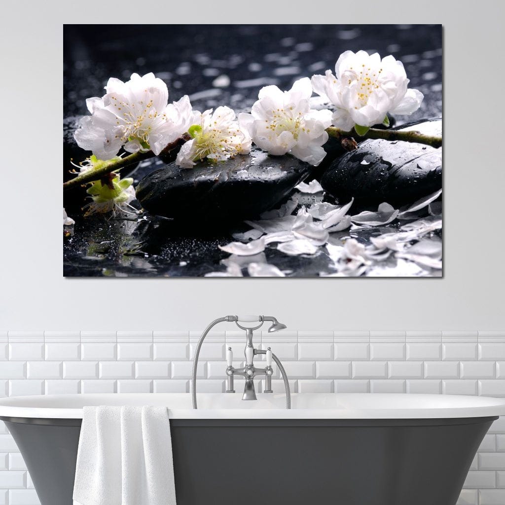 Spa Flowers Canvas Wall Art