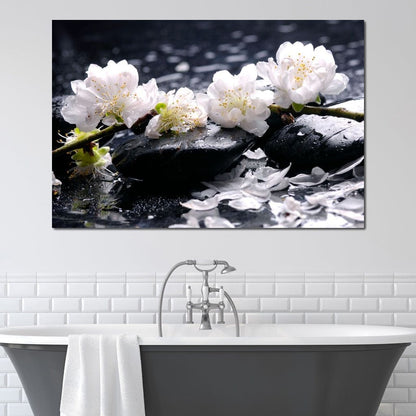 Spa Flowers Canvas Wall Art