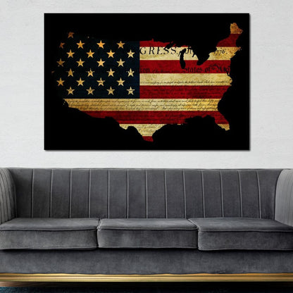 Declaration of Independence Canvas Wall Art