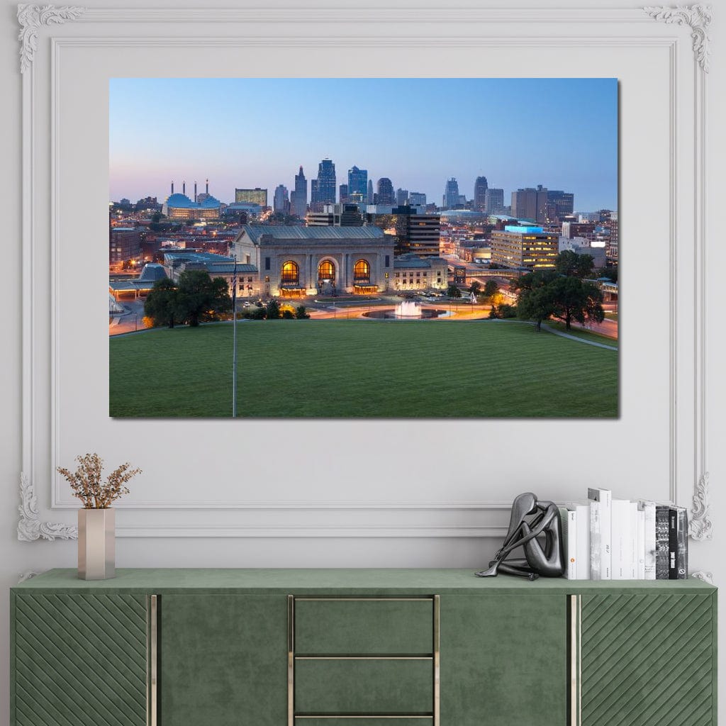 Kansas City Skyline Canvas Wall Art
