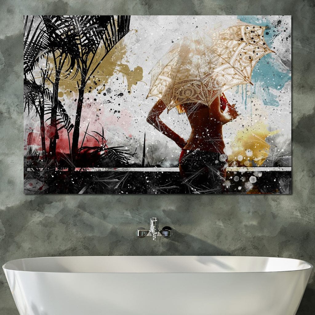 Tropical Summer Canvas Wall Art