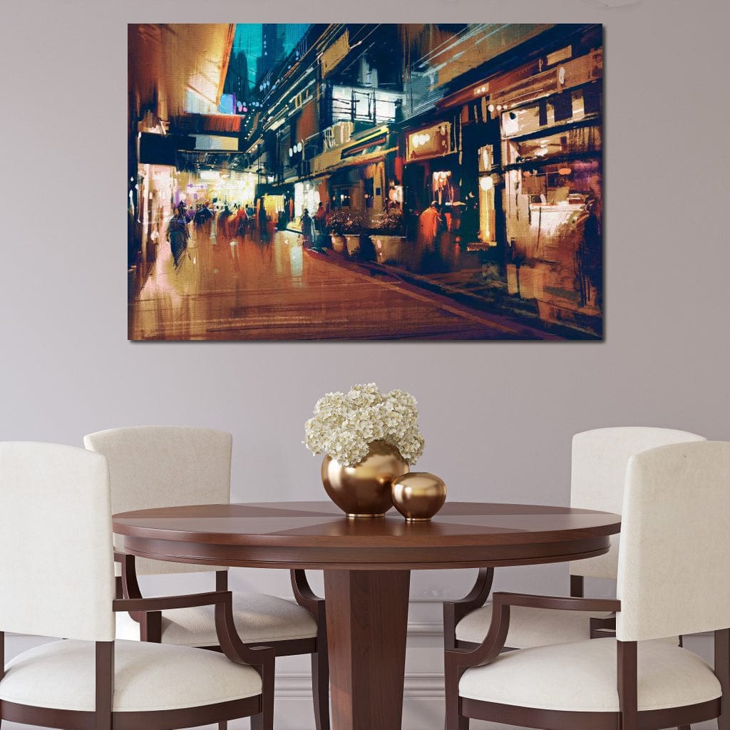 City Market Canvas Wall Art