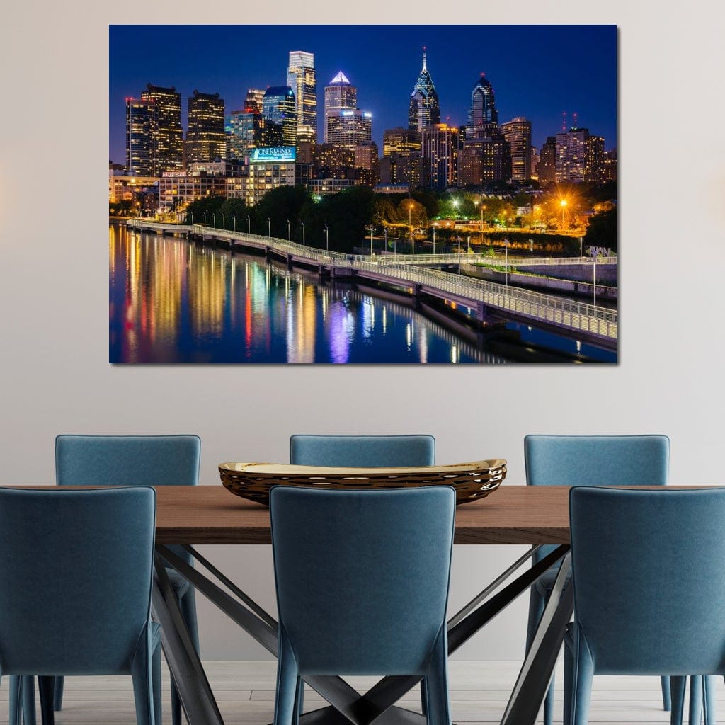 Philadelphia Skyline Canvas Wall Art