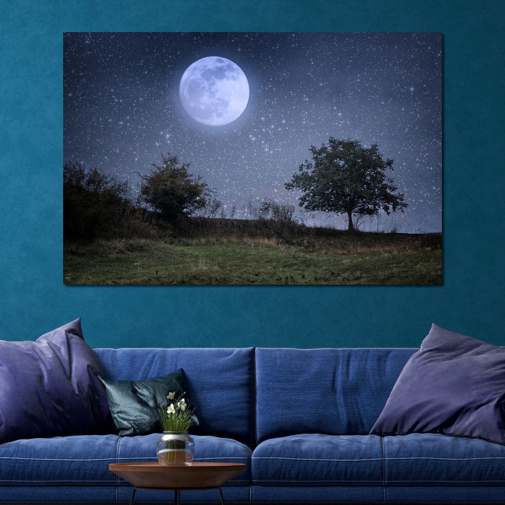 Beautiful Moonlight Canvas Wall Art