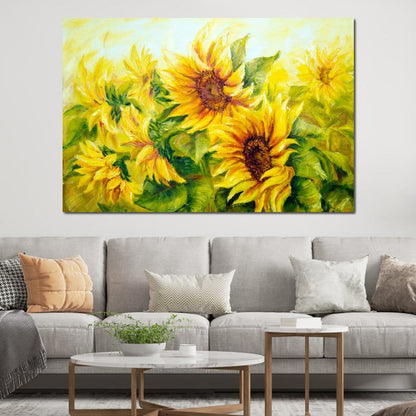 Beautiful Sunflowers Canvas Wall Art