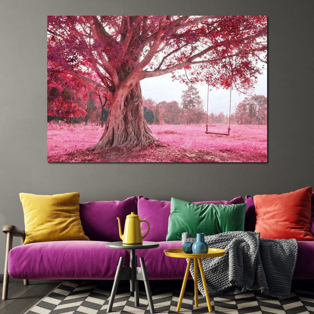 Romantic Cherry Blossom Canvas Wall Art