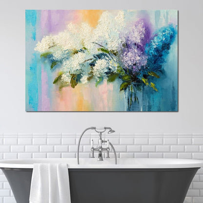 Lilac Flowers Canvas Wall Art