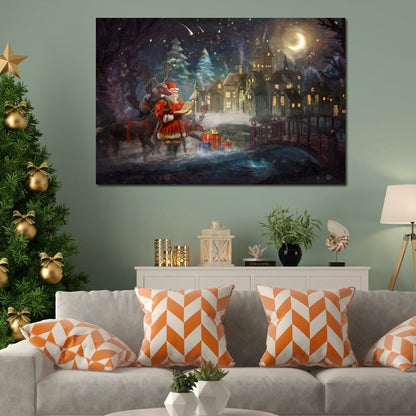 Santa Claus Canvas Wall Art