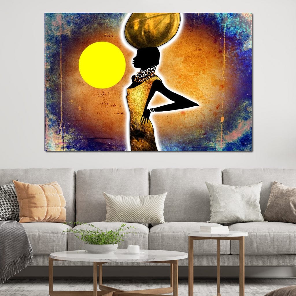 African Woman Canvas Wall Art