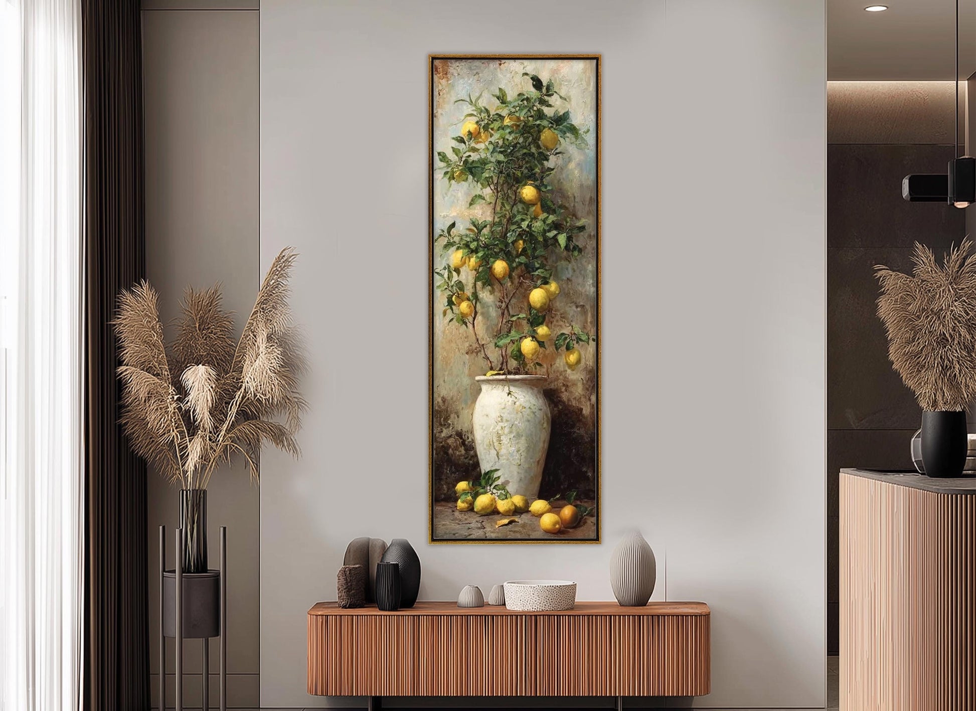 Lemon Tree Canvas Print - Rustic Canvas Art | Framed & Ready to Hang