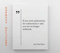 Jean-Paul Sartre Canvas Print – Gallery Wrapped Cotton Canvas, Ready to Hang Art