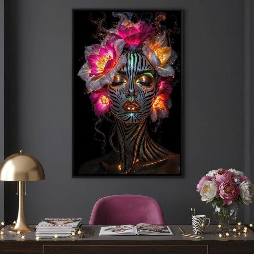 The Blooming Shaman Canvas Wall Art