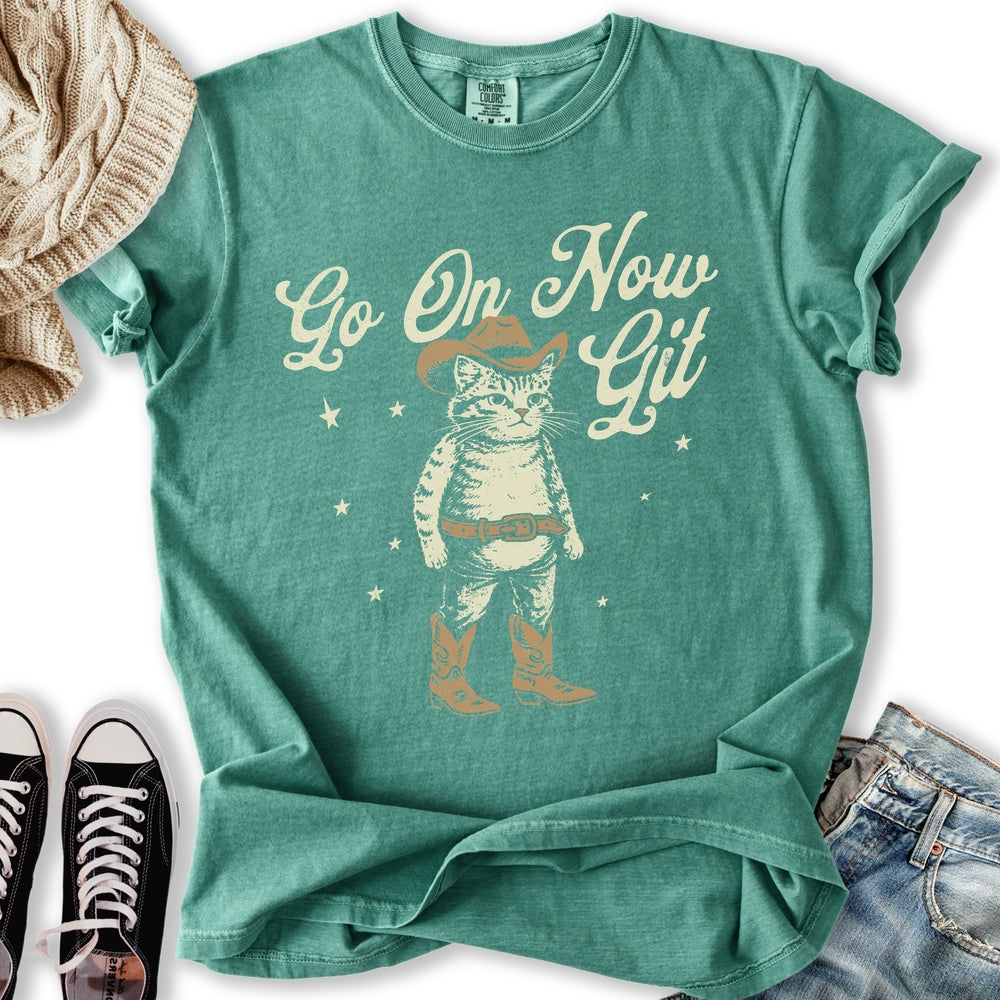 Go On Now Git Cat Relaxed Tee