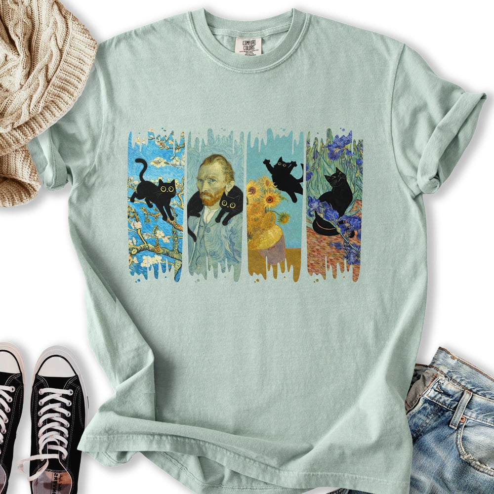 Van Goghs Cat Relaxed Tee