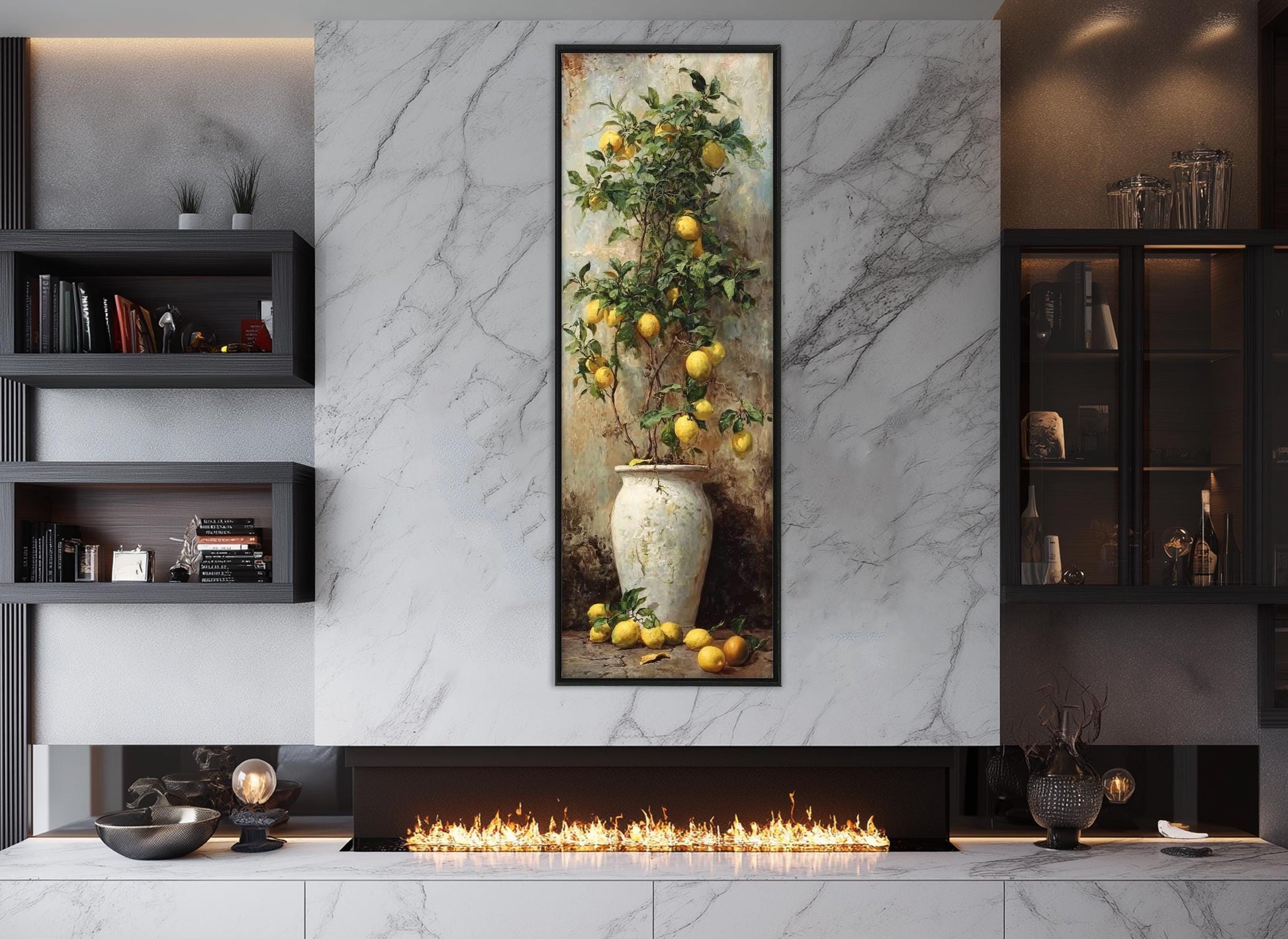 Lemon Tree Canvas Print - Rustic Canvas Art | Framed & Ready to Hang